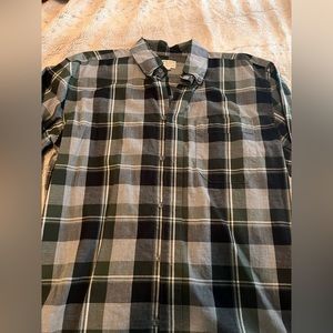 Filson Sutter Sport Shirt Size Small Plaid Green Heather Grey